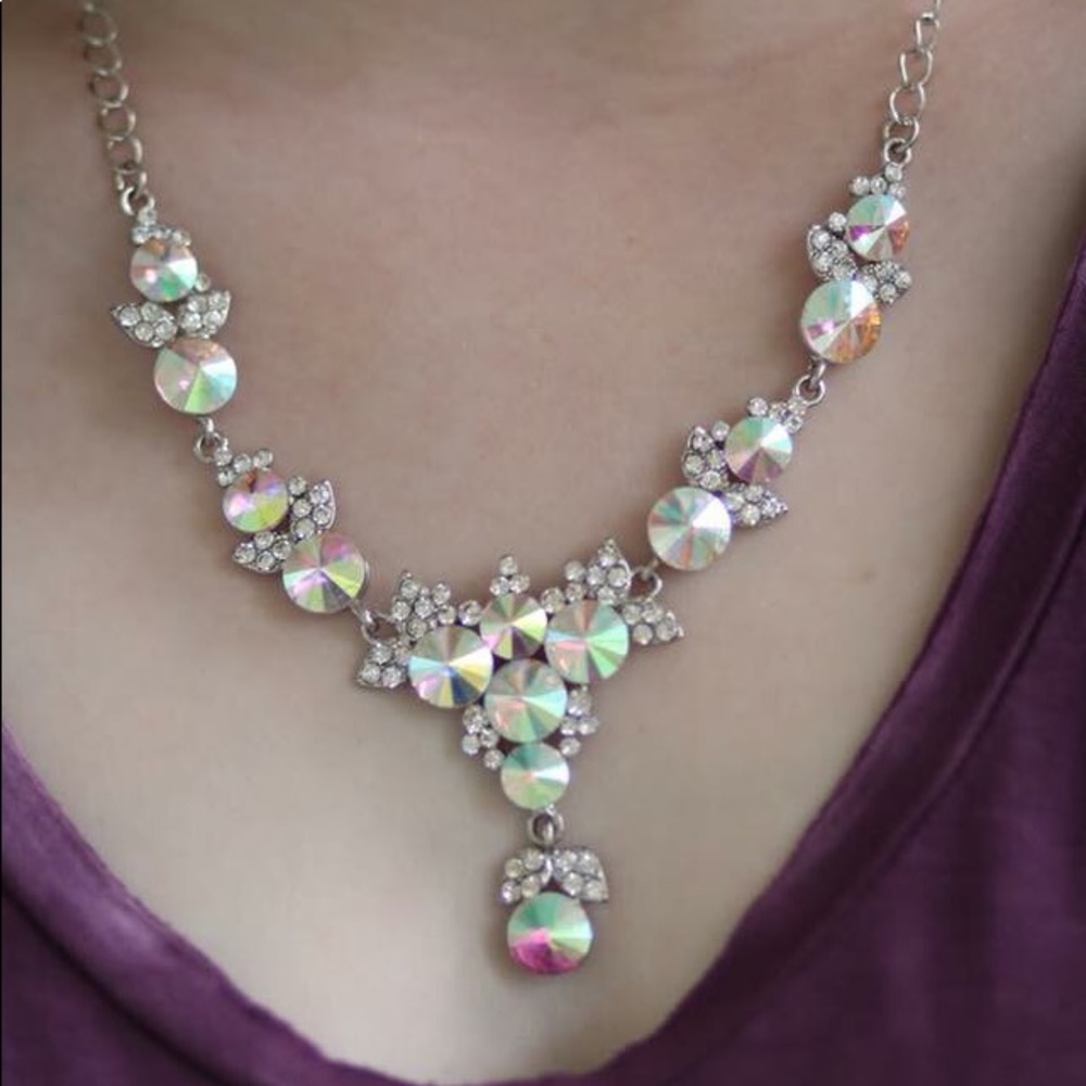 Aurora Borealis Crystal necklace